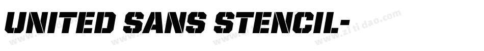 United Sans Stencil字体转换